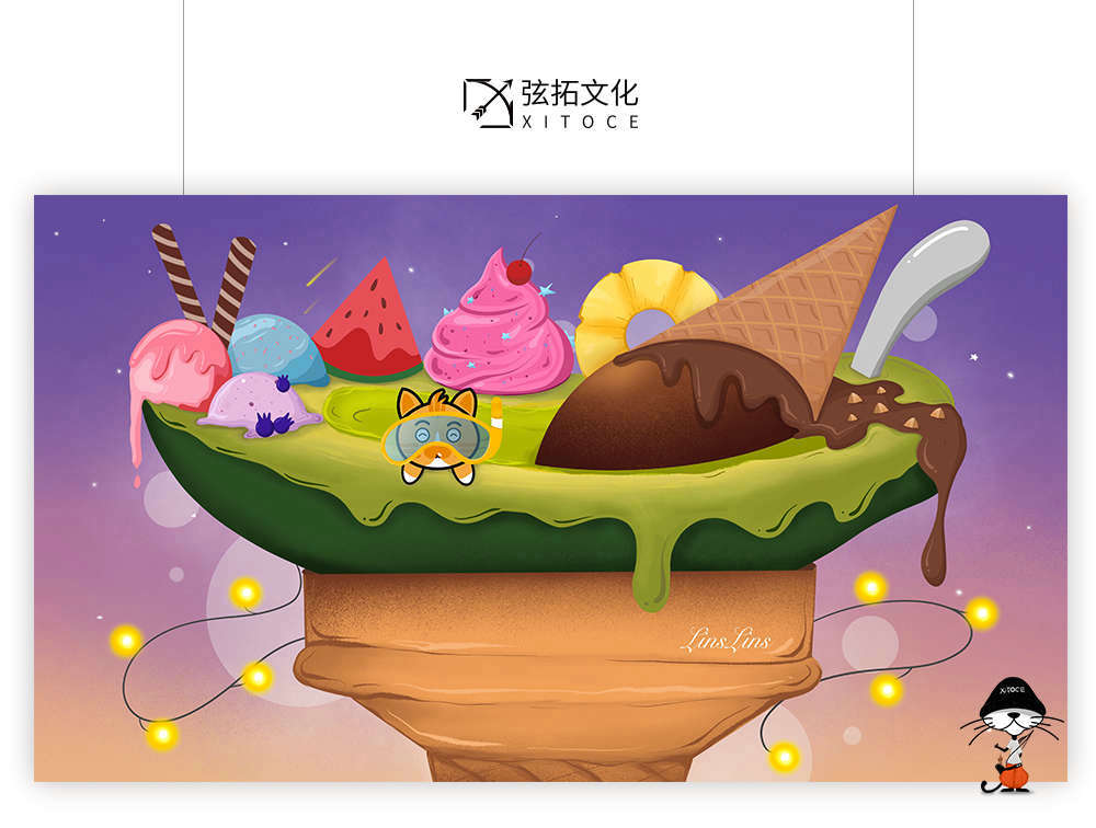 弦拓文化(huà)&林趣寵物 産品插畫 包裝設計